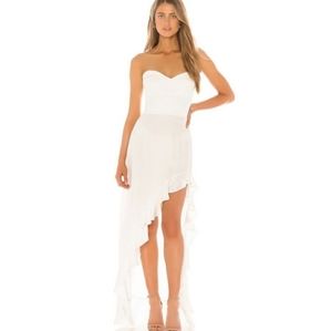 Amanda Uprichard ivory Amalia gown